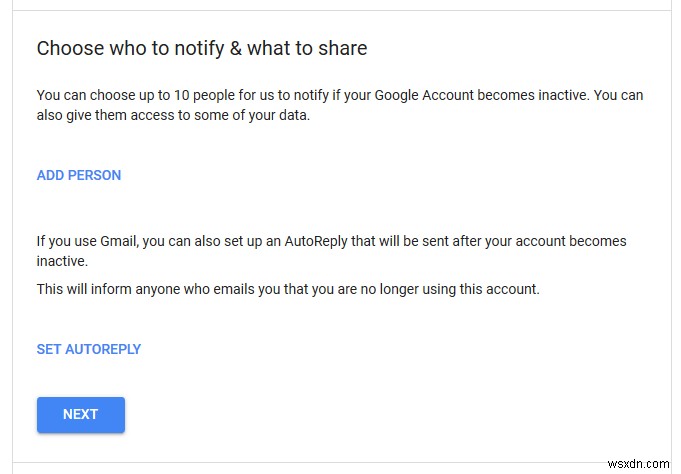 Cách kích hoạt Google Inactive Account Manager