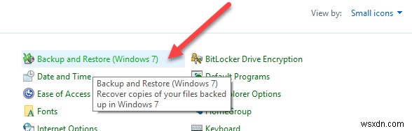 Tạo bản sao lưu hệ thống (System Image) Windows 10