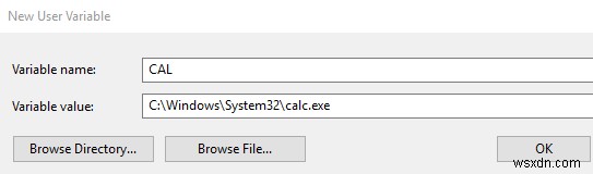 Tạo biến môi trường tùy chỉnh trong Windows