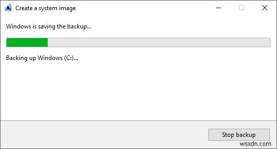 Tạo bản sao lưu hệ thống (System Image) Windows 10