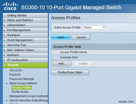 Giới hạn truy cập Cisco Switch dựa trên địa chỉ IP