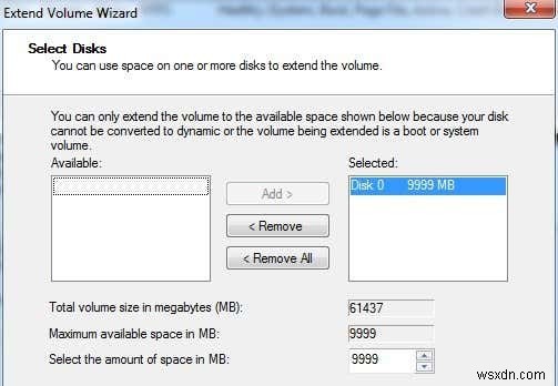 Gộp hai phân vùng (Merge Partitions) trong Windows 7/8/10