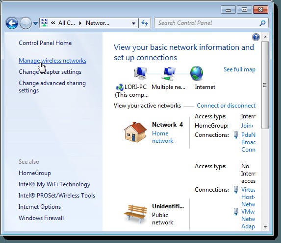 Truy xuất khóa bảo mật mạng không dây (Wireless Network Security Key) trong Windows