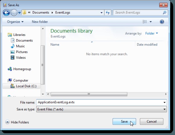 Xuất, Xóa và Tăng kích thước Event Logs trong Windows