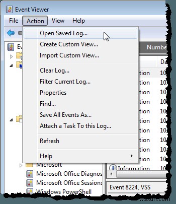 Xuất, Xóa và Tăng kích thước Event Logs trong Windows