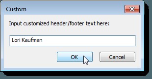 Thay đổi hoặc xóa Header/Footer khi in trong Internet Explorer hoặc Edge