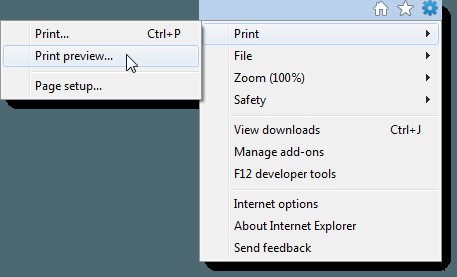 Thay đổi hoặc xóa Header/Footer khi in trong Internet Explorer hoặc Edge