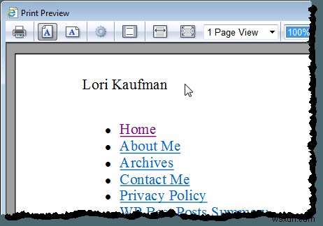 Thay đổi hoặc xóa Header/Footer khi in trong Internet Explorer hoặc Edge