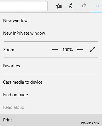 Thay đổi hoặc xóa Header/Footer khi in trong Internet Explorer hoặc Edge