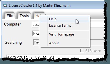Khôi phục License Key phần mềm đã cài đặt