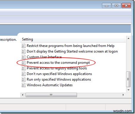 Ngăn chặn truy cập Command Prompt trong Windows