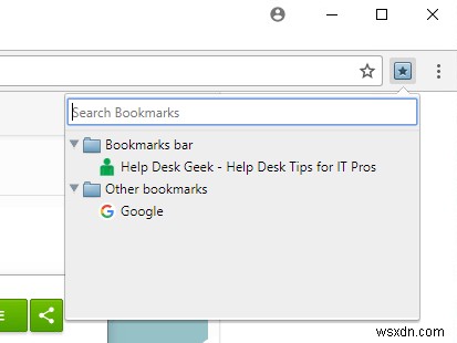 Thêm nút Bookmarks Toolbar vào Google Chrome