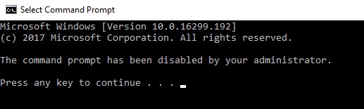 Ngăn chặn truy cập Command Prompt trong Windows
