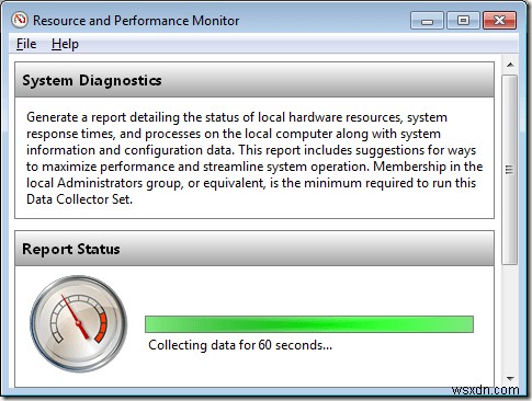 Tạo báo cáo sức khỏe hệ thống (System Health Report) trong Windows 7 kiểm tra lỗi