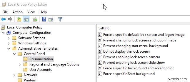 Ngăn người dùng đổi Screen Saver/Lock Screen trong Windows