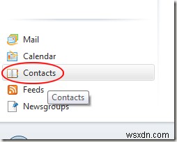 Thêm contact thủ công vào Windows Live Mail Address Book