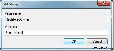 Thay đổi tên Registered Owner trong Windows 7/8/10