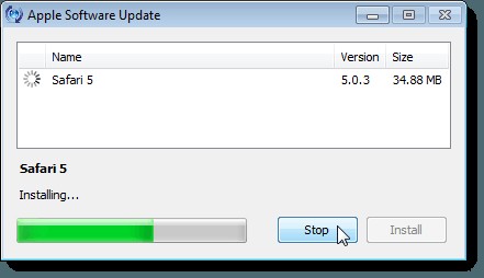 Cập nhật trình duyệt Safari của Apple trên Windows