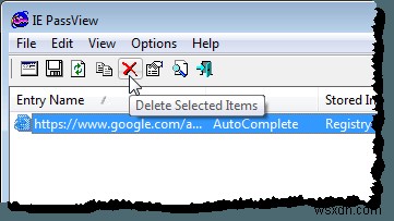 Xem, Sao Lưu và Xóa Mật Khẩu Đã Lưu trong Internet Explorer