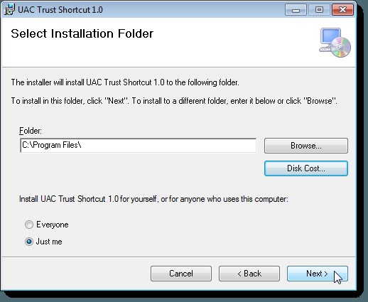 Tắt User Account Control (UAC) cho Ứng Dụng Cụ Thể
