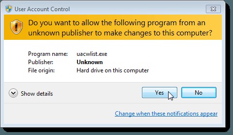 Tắt User Account Control (UAC) cho Ứng Dụng Cụ Thể