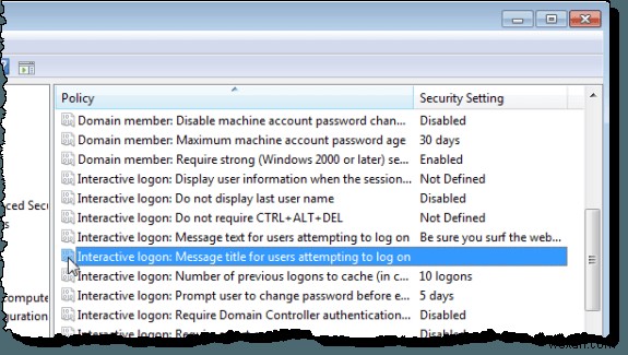 Thêm Thông Báo Vào Màn Hình Đăng Nhập Cho Người Dùng Trong Windows 7/8/10