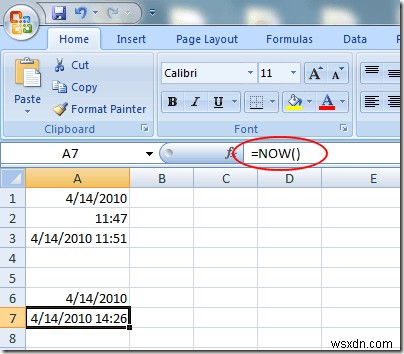 Nhanh Chóng Thêm Dấu Thời Gian Vào Worksheet Excel