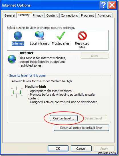 Vô Hiệu Hóa Meta Refresh Trong Internet Explorer