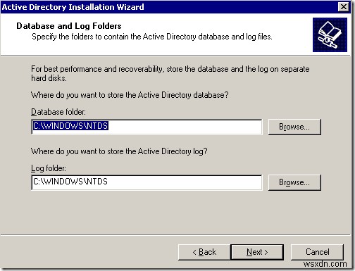 Cài đặt Active Directory trên Windows Server 2003: dcpromo