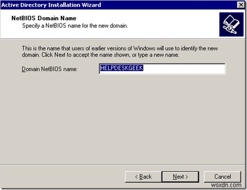 Cài đặt Active Directory trên Windows Server 2003: dcpromo