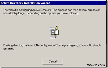 Cài đặt Active Directory trên Windows Server 2003: dcpromo