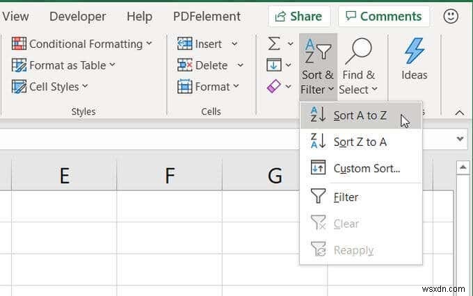 Cách Sắp Xếp Theo Thứ Tự Bảng Chữ Cái (Alphabetize) Trong Excel