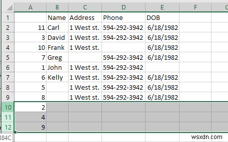 Cách Xóa Dòng Trống Trong Excel
