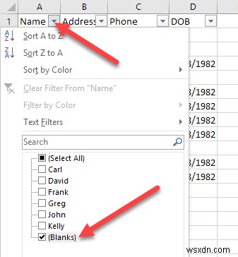 Cách Xóa Dòng Trống Trong Excel