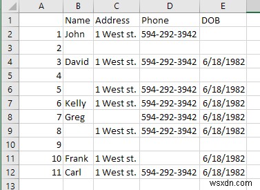 Cách Xóa Dòng Trống Trong Excel