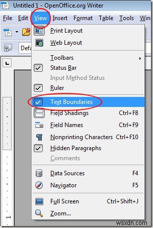 Làm Cho OpenOffice Writer Giống Microsoft Word Hơn
