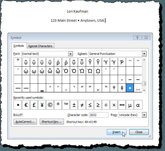 Chèn Dấu Gạch Đầu Dòng (Bullet) Giữa Câu Trong Word