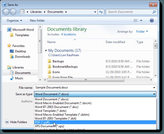 Cách Tạo Tài Liệu PDF Trong Microsoft Office