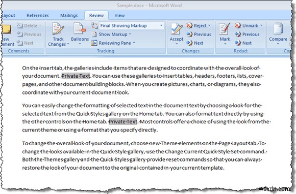 Ẩn Dữ Liệu Mật Trong Tài Liệu Word 2007/2010