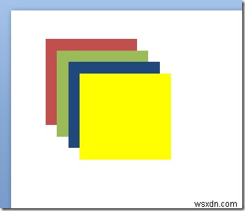 Cách xếp chồng đối tượng trong bài thuyết trình PowerPoint