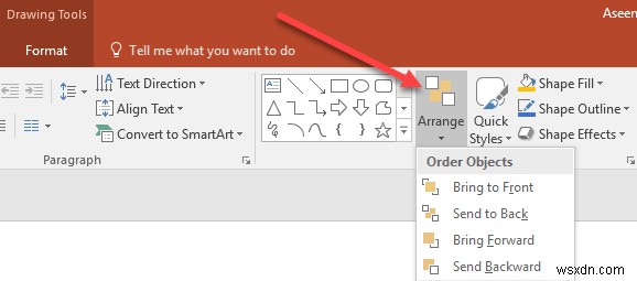Cách xếp chồng đối tượng trong bài thuyết trình PowerPoint