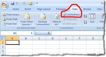 Kết nối Excel với MySQL