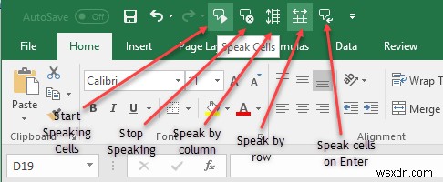 Cách sử dụng tính năng Đọc ô to (Speak Cells) của Excel