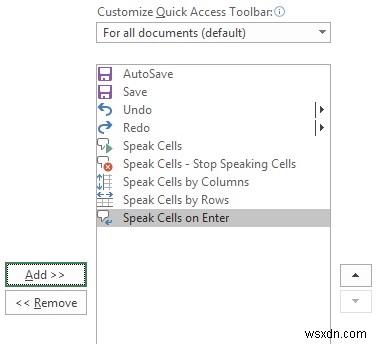Cách sử dụng tính năng Đọc ô to (Speak Cells) của Excel