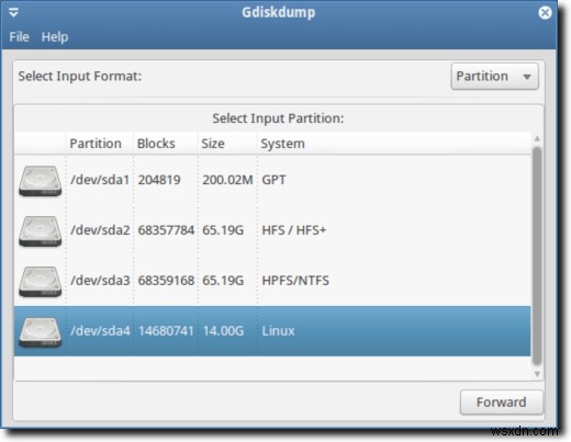 Sử dụng lệnh Linux dd với giao diện đồ họa đơn giản