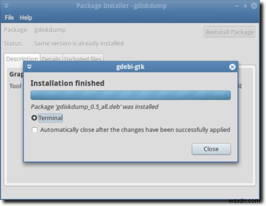 Sử dụng lệnh Linux dd với giao diện đồ họa đơn giản