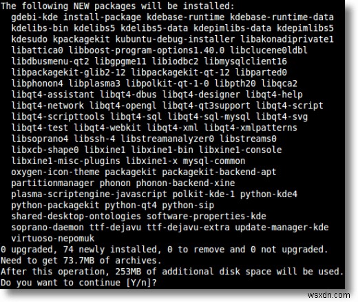 Chỉnh sửa phân vùng với KDE Partition Manager