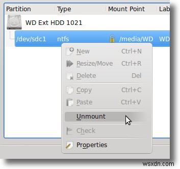 Chỉnh sửa phân vùng với KDE Partition Manager