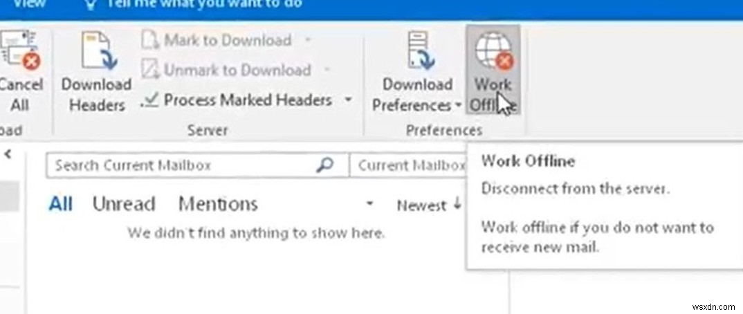 Khắc phục: Outlook 2016/2013 luôn khởi động ở chế độ Offline