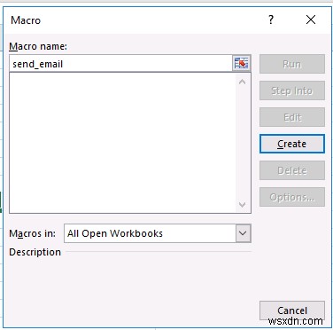 Gửi email từ Excel bằng VBA Macro và Outlook